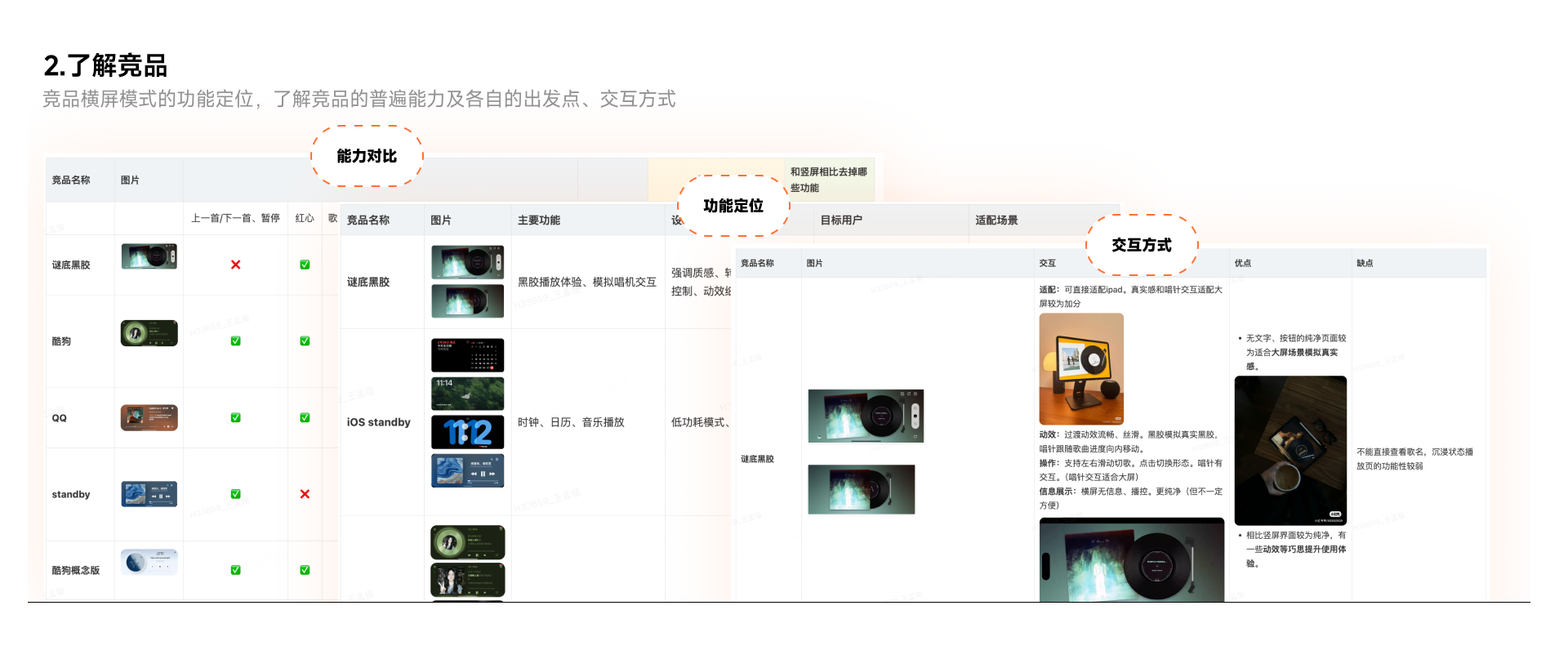 横屏模式竞品分析